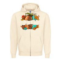 Sandshell custom pumpkin name Zipper Hoodie - NancyCooperArtShop