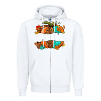 White custom pumpkin name Zipper Hoodie - NancyCooperArtShop