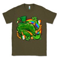 St Patricks Lips With Horseshoe Rainbow And Shamrocks Classic Tee | Teevron