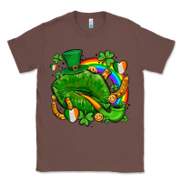 Chestnut st patricks lips with horseshoe rainbow and shamrocks Classic Tee - AdoDesignShop