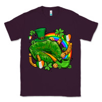 Plum st patricks lips with horseshoe rainbow and shamrocks Classic Tee - AdoDesignShop
