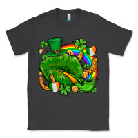 Smoke st patricks lips with horseshoe rainbow and shamrocks Classic Tee - AdoDesignShop