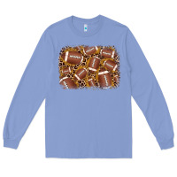 Colony Blue american football background Long Sleeve Tee - JahusDesignShop