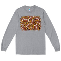 Heather Grey american football background Long Sleeve Tee - JahusDesignShop