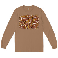 Toasted Coconut american football background Long Sleeve Tee - JahusDesignShop