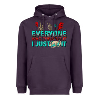 Plum everyone was thinking it i just said Heavyweight Hoodie - NancyCooperArtShop