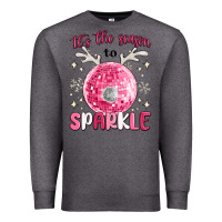 Charcoal Heather it's the season to sparkle Premium Sweatshirt - MaliasSmallBusiness