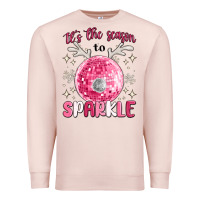 Pale Pink it's the season to sparkle Premium Sweatshirt - MaliasSmallBusiness