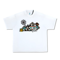 White ky yall western Urban Heavy Tee - CowhideDigitalArt