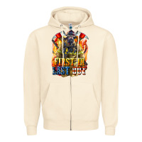Sandshell First In last Out American Firefighter Zipper Hoodie - LillyAllenDesigns