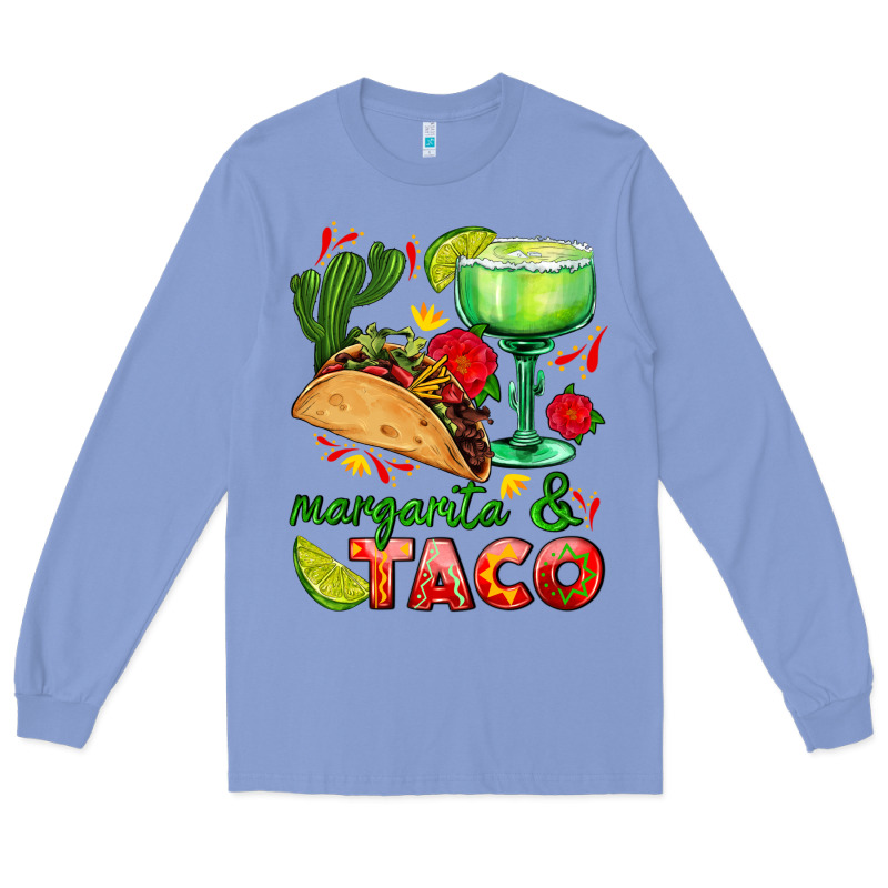 Margarita And Taco Long Sleeve Tee by AdoDesignShop | Teevron