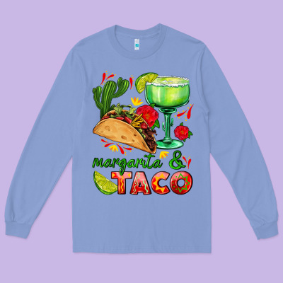 Margarita And Taco Long Sleeve Tee Designed By Adodesignshop