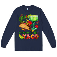 Navy margarita and taco Long Sleeve Tee - AdoDesignShop