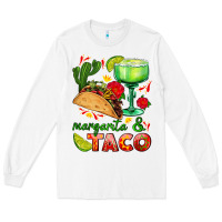 White margarita and taco Long Sleeve Tee - AdoDesignShop