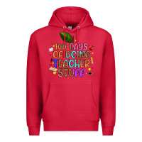 Cardinal 100 days of doing teacher stuff Premium Hoodie - Artiststas
