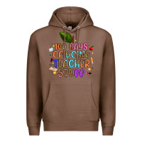 Chestnut 100 days of doing teacher stuff Premium Hoodie - Artiststas