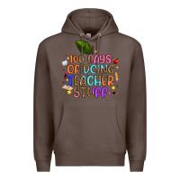 Coffee 100 days of doing teacher stuff Premium Hoodie - Artiststas