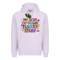 Lilac 100 days of doing teacher stuff Premium Hoodie - Artiststas
