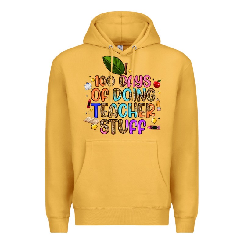 100 Days Of Doing Teacher Stuff Premium Hoodie by Artiststas | Teevron