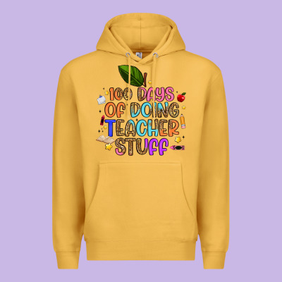 100 Days Of Doing Teacher Stuff Premium Hoodie Designed By Artiststas