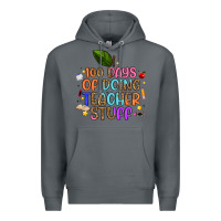 Rock 100 days of doing teacher stuff Premium Hoodie - Artiststas
