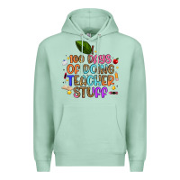 Seafoam 100 days of doing teacher stuff Premium Hoodie - Artiststas