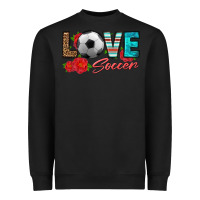Black love soccer Heavyweight Sweatshirt - HRA Design Shop