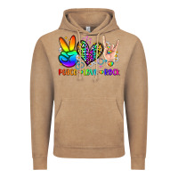 Vintage Coffee peace love rock Vintage Hoodie - Zillion Design Studio