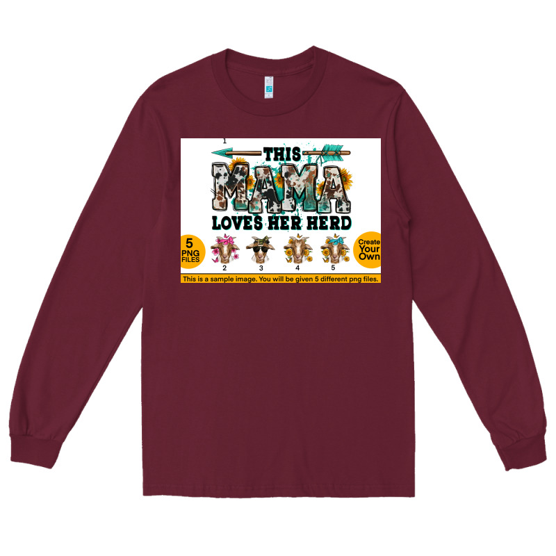 This Mama  Loves Her Herd Goats Long Sleeve Tee by Jasminsmagicworld | Teevron