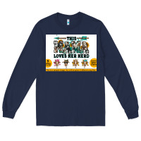 Navy This mama  loves her herd goats Long Sleeve Tee - Jasminsmagicworld