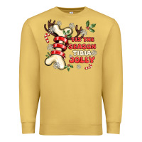 Antique Gold tis the season tıbıa jolly Premium Sweatshirt - MaliasSmallBusiness