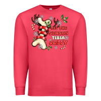 Cardinal tis the season tıbıa jolly Premium Sweatshirt - MaliasSmallBusiness