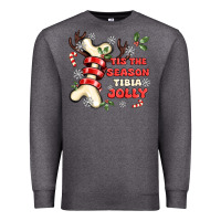 Charcoal Heather tis the season tıbıa jolly Premium Sweatshirt - MaliasSmallBusiness