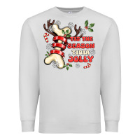 Dove Grey tis the season tıbıa jolly Premium Sweatshirt - MaliasSmallBusiness