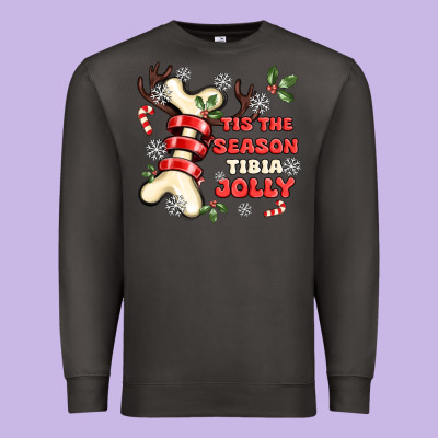 Tis The Season Tıbıa Jolly Premium Sweatshirt Designed By Maliassmallbusiness