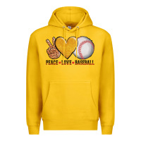 Lemon peace love baseball Premium Hoodie - AdoDesignShop