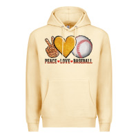Pina Colada peace love baseball Premium Hoodie - AdoDesignShop
