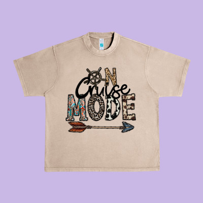 On Cruise Mode Urban Heavy Tee Designed By Cowhidedigitalart
