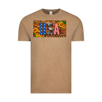Vintage Coffee usa sunflowers license plate Vintage Tee - HRA Design Shop