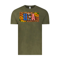 Vintage Olive usa sunflowers license plate Vintage Tee - HRA Design Shop