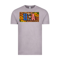 Usa Sunflowers License Plate Vintage Tee | Teevron