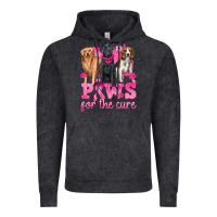 Vintage Black Paws For The Cure Vintage Hoodie - texasbilliewilder