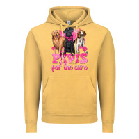 Vintage Mustard Paws For The Cure Vintage Hoodie - texasbilliewilder
