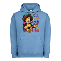 Pigment Pebble Blue Ay, ay, ay canta y no llores! Urban Hoodie - NancyCooperArtShop