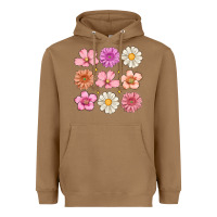 Toasted Coconut flowers Heavyweight Hoodie - MaliasSmallBusiness