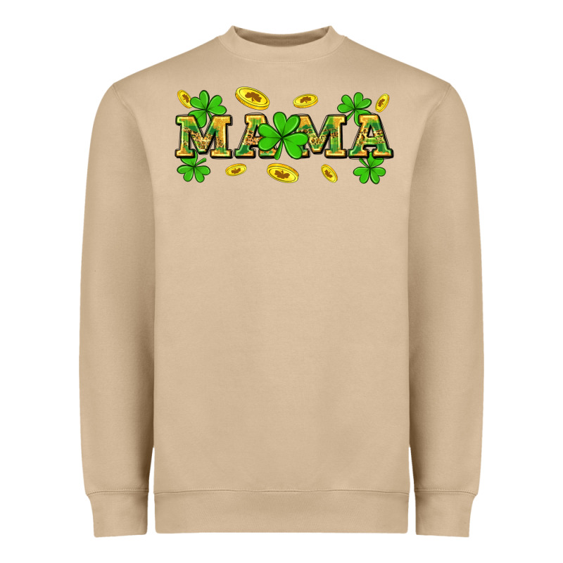 St. Patricks Day Mama Heavyweight Sweatshirt by Neo Western | Teevron