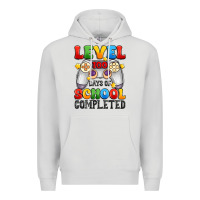Dove Grey level 100 days of school completed Premium Hoodie - Artiststas