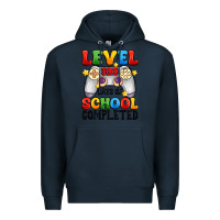 Navy level 100 days of school completed Premium Hoodie - Artiststas