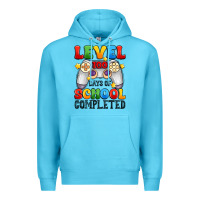 Ocean Blue level 100 days of school completed Premium Hoodie - Artiststas