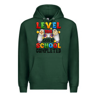 Sports Green level 100 days of school completed Premium Hoodie - Artiststas